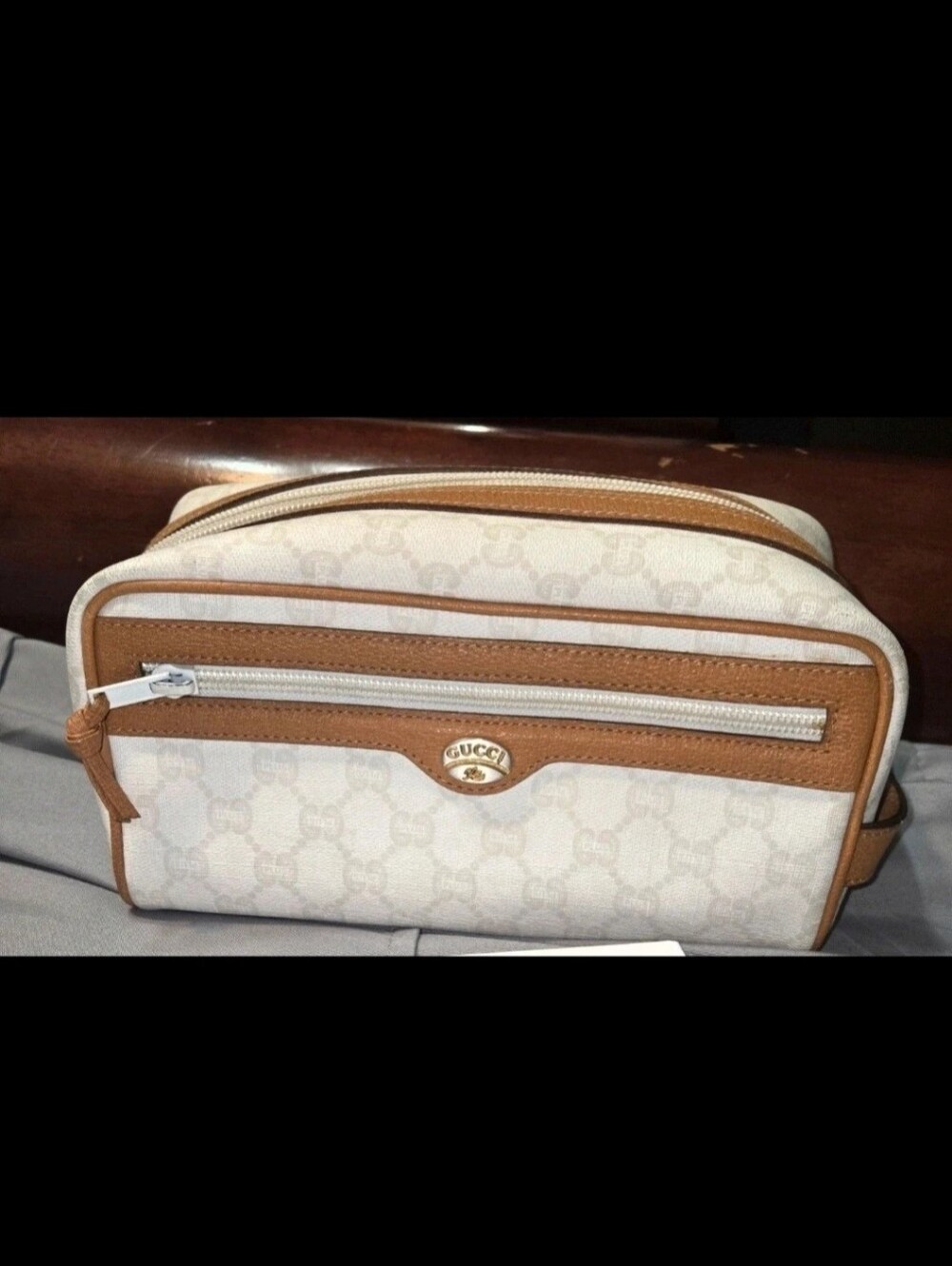Vintage Gucci GG Supreme Toiletry Pouch Unisex